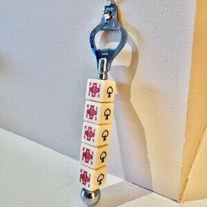 60s Vintage Bakelite Dice Bottle Opener